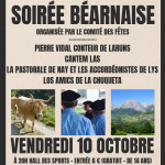 Soirée Béarnaise à LUCGARIER le vendredi 10 octobre