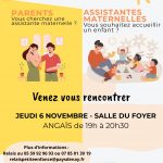 Assmat’Dating, le jeudi 6 novembre à Angaïs