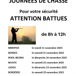 Calendrier des battues aux chevreuils