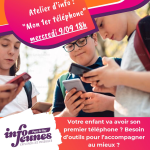 Atelier d’info : “mon premier téléphone” – le 9 septembre à 18h à espace jeune de Nay